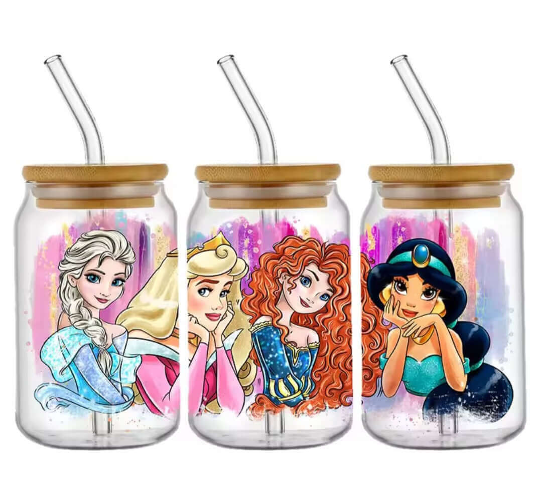 Verre avec paille collection Princesses - Disney (6 modèles)