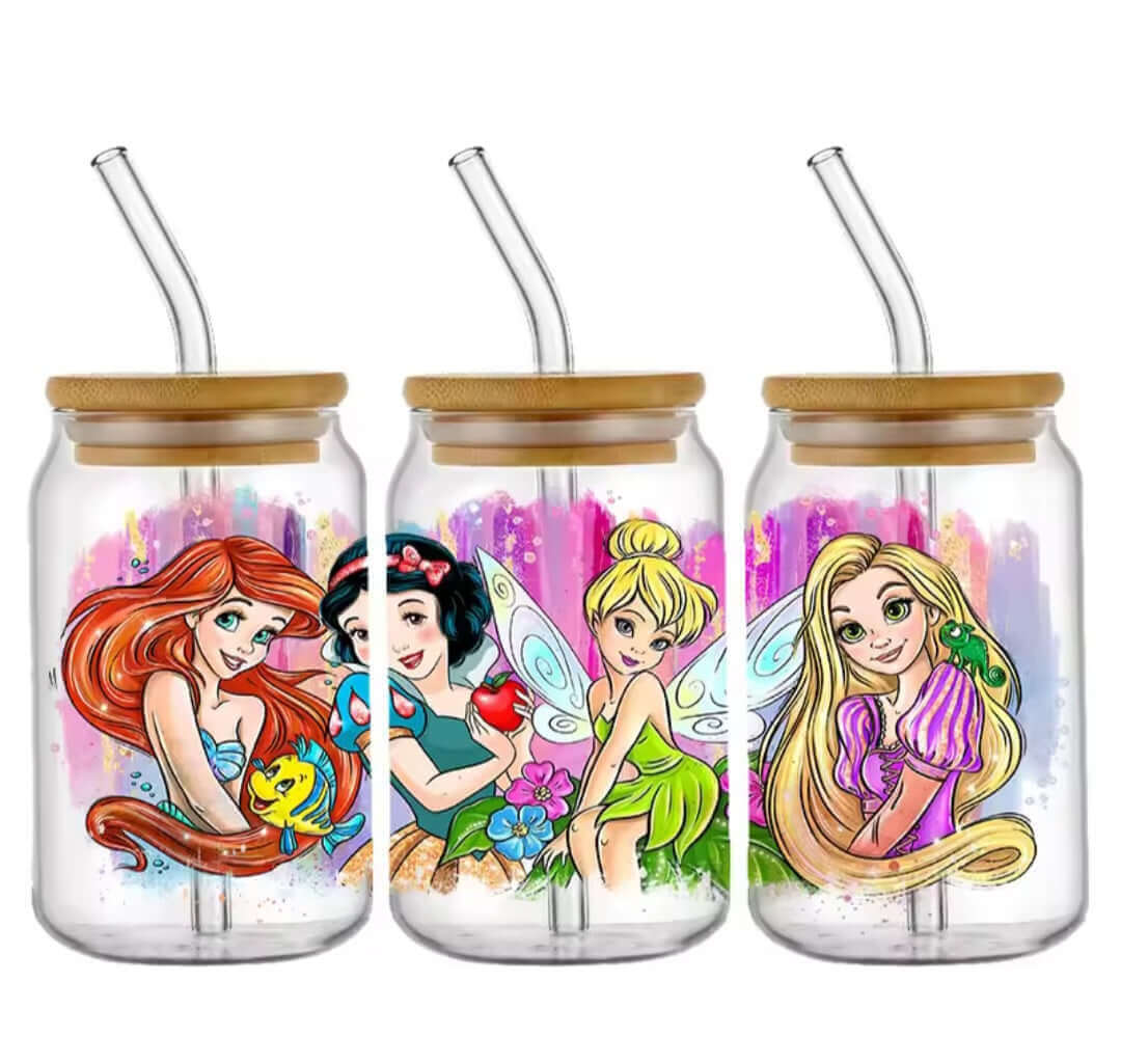 Verre avec paille collection Princesses - Disney (6 modèles)