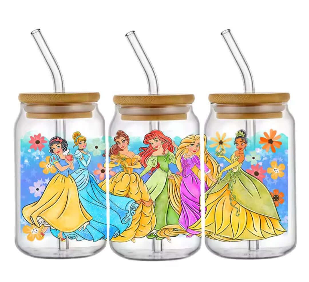 Verre avec paille collection Princesses - Disney (6 modèles)