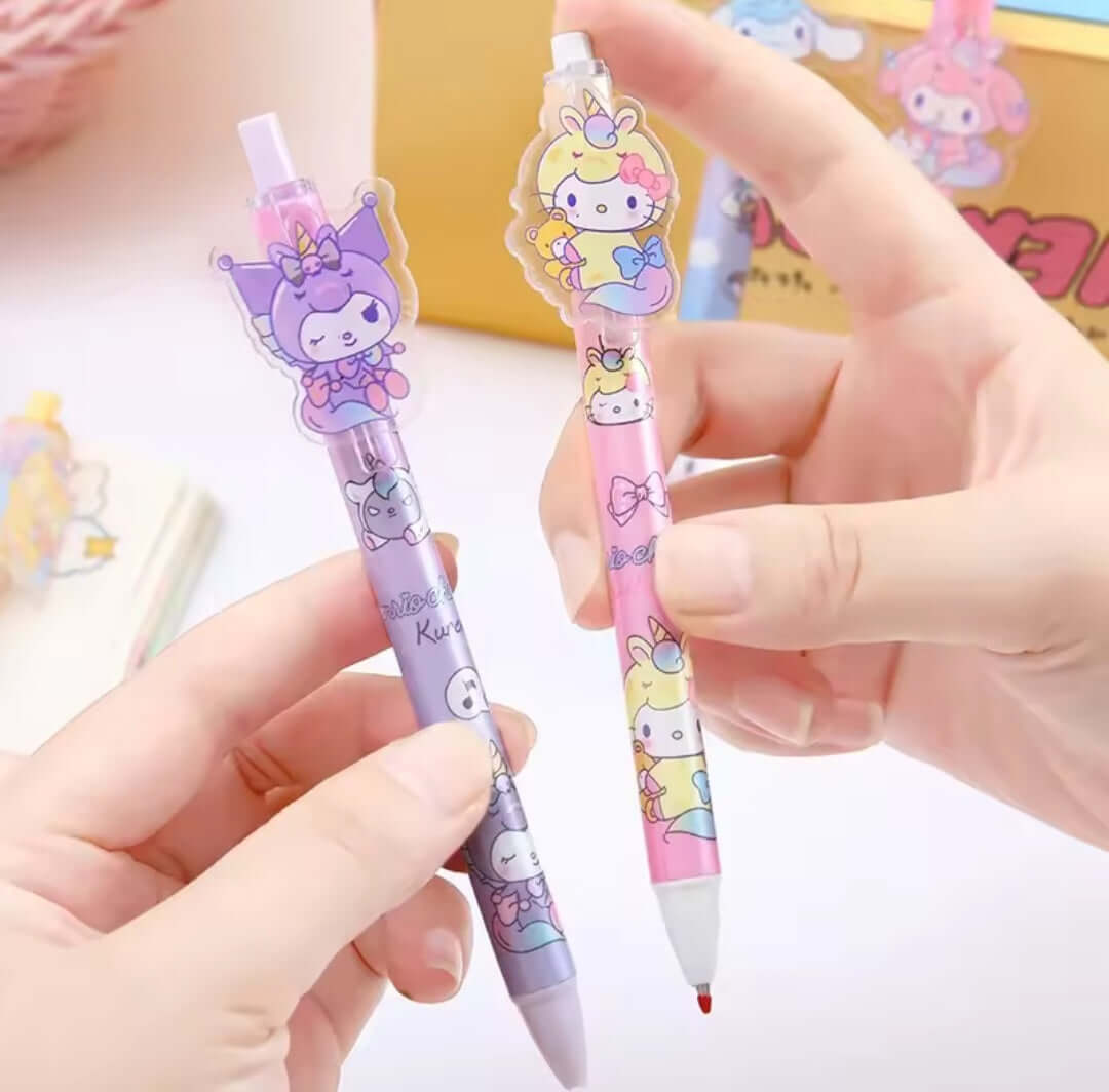 Stylo Sanrio série "Cutie" Hello kitty Kuromi, etc..