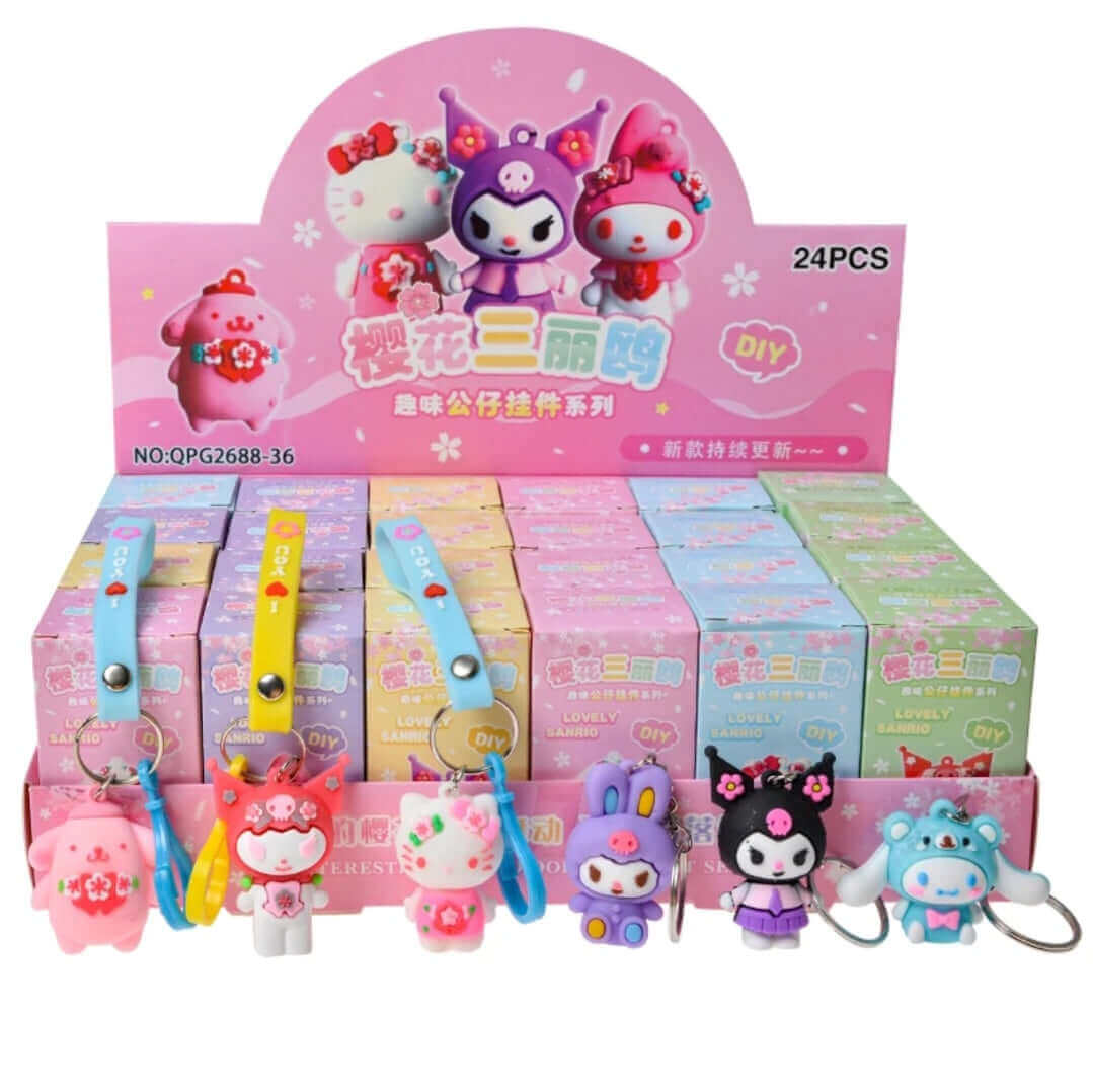 Boite Mystère figurine Sanrio Hello Kitty porte-clé