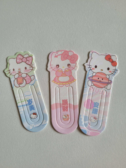 Lot de 3 Marque Pages Sanrio Hello Kitty